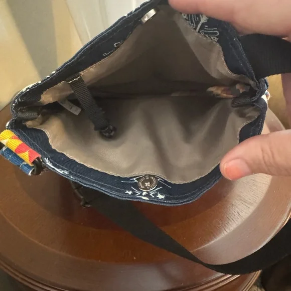 KAVU Navy and Multicolor Patterned Crossbody Bag - Picture 3 of 3